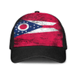 1sttheworld Cap - Flag Of The Us State Of Ohio Mesh Back Cap - Special Grunge Style A7 | 1sttheworld