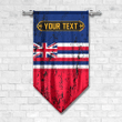 1sttheworld Gonfalon - Flag Of Hawaii Gonfalon - Special Grunge Style A7 | 1sttheworld