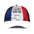 1sttheworld Cap - Flag Of Iowa Mesh Back Cap - Special Grunge Style A7