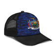 1sttheworld Cap - Flag Of The State Of New York Mesh Back Cap - Camo Style A7