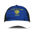 1sttheworld Cap - Flag Of Oregon Mesh Back Cap - Special Grunge Style A7