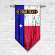 1sttheworld Gonfalon - Flag Of Texas 1839 - 1933 Gonfalon - Special Grunge Style A7 | 1sttheworld