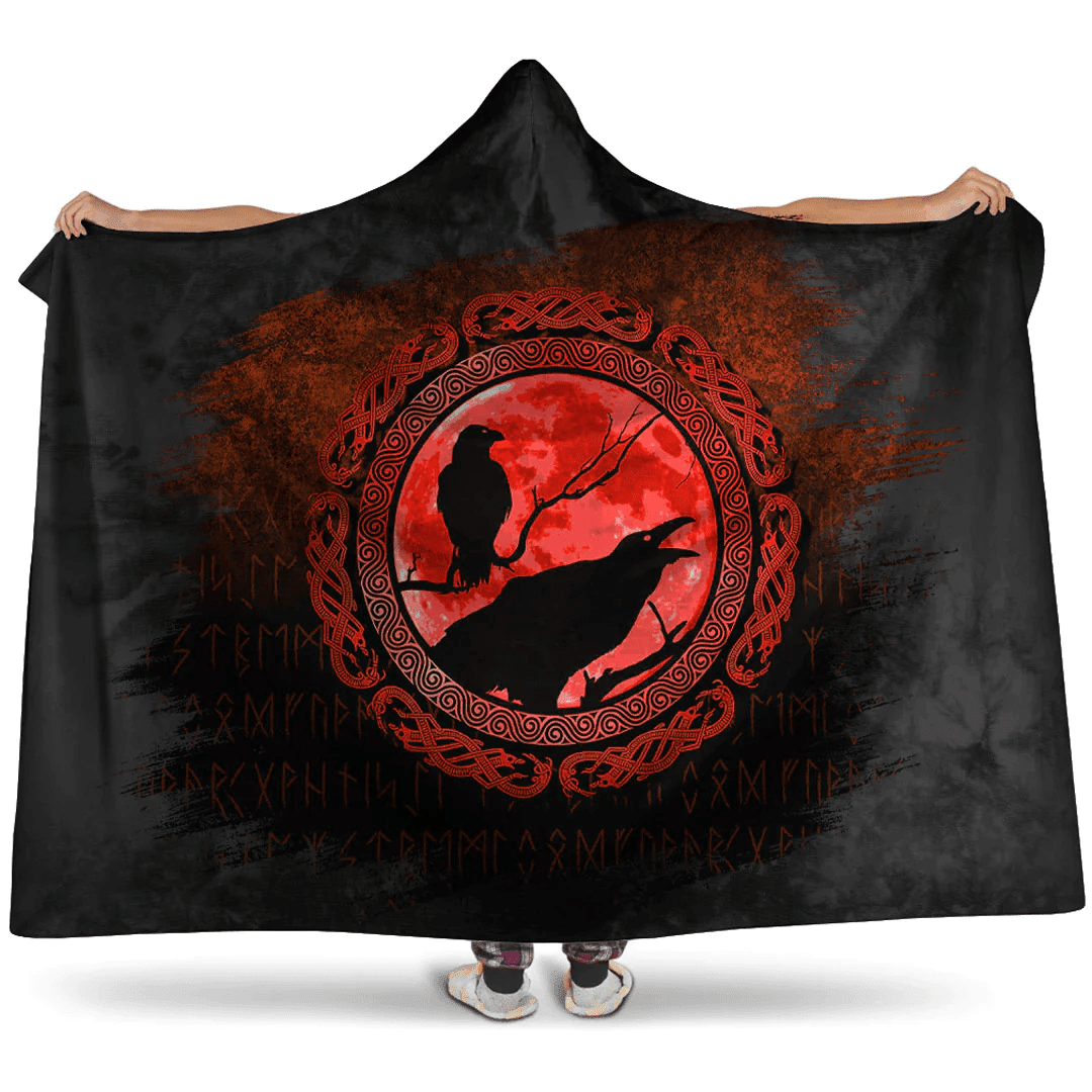 1sttheworld Hooded Blanket - Vikings Loki Red Hooded Blanket A7 | 1sttheworld