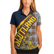 (Custom) 1sttheworld Clothing - Anderson Ancient Tartan Polo Shirt Royal Thistle New Style A7