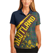 (Custom) 1sttheworld Clothing - Allison Tartan Polo Shirt Royal Thistle New Style A7