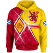 1sttheworld Hoodie - Langlands Scottish Family Crest Hoodie - Scottish Legend Yellow A7 | 1sttheworld