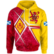 1sttheworld Hoodie - Leslie _Earl of Rothes_ Scottish Family Crest Hoodie - Scottish Legend Yellow A7 | 1sttheworld