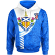 1sttheworld Hoodie - Sauchy Hoodie - Scotland Fore Flag Color A7 | 1sttheworld