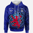 1sttheworld Hoodie - Haswell Hoodie - Scotland Symbol With Celtic Patterns A7 | 1sttheworld
