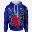 1sttheworld Hoodie - Grant Hoodie - Scotland Symbol With Celtic Patterns A7 | 1sttheworld