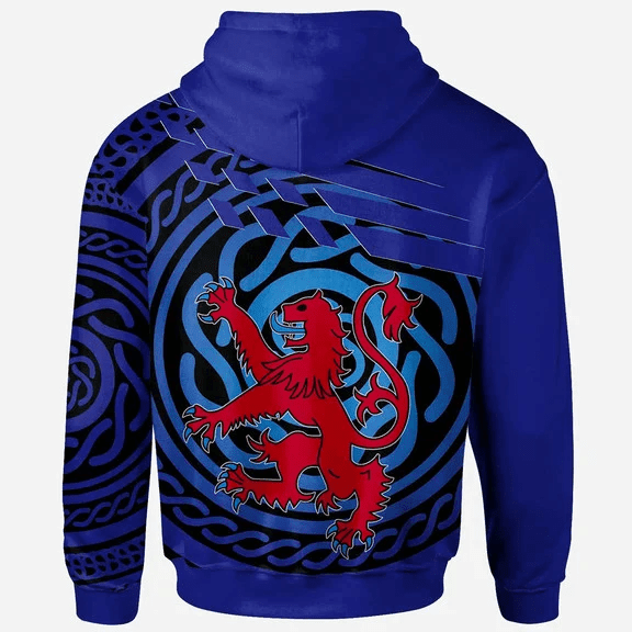 1sttheworld Hoodie - Hormiston Hoodie - Scotland Symbol With Celtic Patterns A7