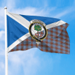 1sttheworld Flag - Scotland Flag and Anderson Modern Crest and Tartan Family All Over Print Flag A35
