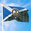 1sttheworld Flag - Scotland Flag and MacAulay Hunting Ancient Crest and Tartan Family All Over Print Flag A35
