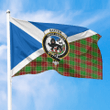 1sttheworld Flag - Scotland Flag and Baxter Modern Crest and Tartan Family All Over Print Flag A35