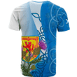 1sttheworld Tee - Small Family Crest Scotland Thistle and Coat of Arms T-Shirt A7
