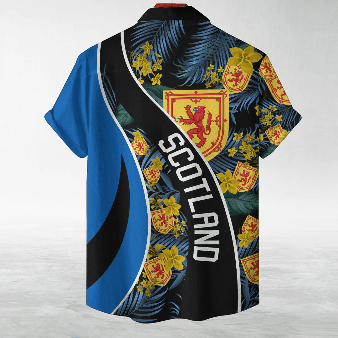 1sttheworld Hawaiian Shirt - Scotland Hawaiian Shirt Vintage Tropical Summer Style A7