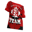 Canada Day Maple Leaf The EH Team Off Shoulder T-Shirt A35 | 1sttheworld