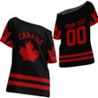 1sttheworld Clothing - (Custom) Canada Team Hockey Jersey Special Style - Off Shoulder T-Shirt A7 | 1sttheworld