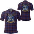 1sttheworld Clothing - Pride of Scotland Tartan Polo Shirt Celtic Scottish Warrior - Golf Shirt A7