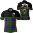 1sttheworld Clothing - Adam Clan Tartan Crest Polo Shirt - Golf Shirt Special Version A7