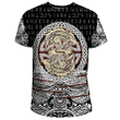 Viking T-Shirt - Fenrir Vikings Tattoo Style 3D Style A27