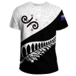 New Zealand T-Shirts Silver Fern Koru A02