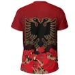 Albania Flag Double Eagle Hand T-Shirt A15