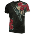 Hawaii Tropical T-Shirt, Hibiscus Turtle All Over Print T-Shirts A7