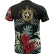 Hawaii Tropical T-Shirt, Hibiscus Turtle All Over Print T-Shirts A7