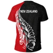 1sttheworld Aotearoa New Zealand T-shirt - Maori Silver Fern Flag A10