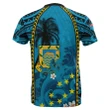 Tuvalu T-Shirt Coat Of Arms Polynesian With Hibiscus And Waves TH65