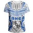 Tonga T-shirt - Kingdom of Tonga Tee White Blue J0