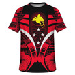 Papua New Guinea Tattoo T Shirt Hibiscus K7