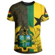 Ghana Coat Of Arm Kente T-Shirt - J4