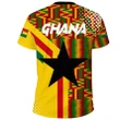 Ghana T-shirt Ankara Tops Striped A10