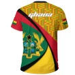 Ghana T-shirt, Ghana Coat Of Arms Pattern A10