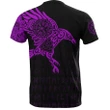 Vikings - The Raven Of Odin Tattoo T-Shirt Purple A7