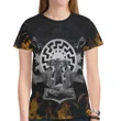 Viking Thor Hammer - Viking Raven All Over Print T-Shirt H5
