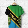 Tanzania Flag T Shirt Maasai Shield K4