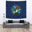 Scotland Highlander Men with Traditional Bagpipes Tapestry - BN21