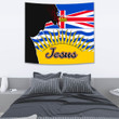 1sttheworld Tapestry - Canada Of British Columbia Jesus Tapestry A7