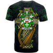 1sttheworld Ireland T-Shirt - Crombie Irish Family Crest and Celtic Cross A7