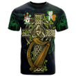 1sttheworld Ireland T-Shirt - Barton Irish Family Crest and Celtic Cross A7