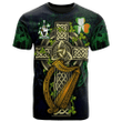 1sttheworld Ireland T-Shirt - Perkins Irish Family Crest and Celtic Cross A7