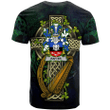 1sttheworld Ireland T-Shirt - Rafter Irish Family Crest and Celtic Cross A7