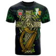 1sttheworld Ireland T-Shirt - House of O'GARVEY Irish Family Crest and Celtic Cross A7
