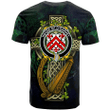 1sttheworld Ireland T-Shirt - House of O'GARVEY Irish Family Crest and Celtic Cross A7