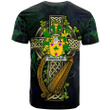 1sttheworld Ireland T-Shirt - Vandeleur Irish Family Crest and Celtic Cross A7