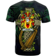 1sttheworld Ireland T-Shirt - Logan Irish Family Crest and Celtic Cross A7