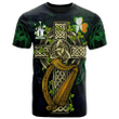 1sttheworld Ireland T-Shirt - Lovett Irish Family Crest and Celtic Cross A7